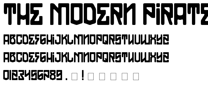 THE MODERN PIRATES_ font